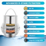 8-Stage Shower Water Filter for Softer Skin