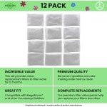 Activated Charcoal Water Filter Replacements - Pack of 12