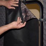 Banks Outdoors ST4CUR Hunting Blind Camouflage Curtain Kit with Magnetic Window Attachment Strips and Black Background for Stump 4 Box Blind