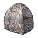THUNDERBAY Run & Gun 60" x 60" 1-2 Pereson Pop-Up Ground Blind, 4-Panel Spring Steel Hunting Bilnd for Deer, Turkey Duck Hunting, Bow Hunting, JX Forest Camo