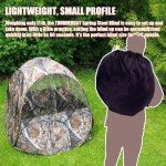 THUNDERBAY Run & Gun 60" x 60" 1-2 Pereson Pop-Up Ground Blind, 4-Panel Spring Steel Hunting Bilnd for Deer, Turkey Duck Hunting, Bow Hunting, JX Forest Camo