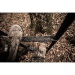 Hawk Big Denali 2 Man Climbing Tree Stand, 18 Foot Deer Hunting Ladderstand with Kick Out Footrests and Extra Large MeshComfort Seats