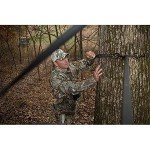 Hawk Big Denali 2 Man Climbing Tree Stand, 18 Foot Deer Hunting Ladderstand with Kick Out Footrests and Extra Large MeshComfort Seats
