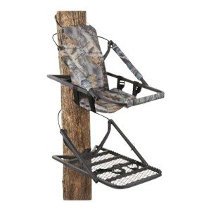 Guide Gear Extreme Deluxe Climbing Tree Stand for Hunting with Seat and Foot Platform, Deer Hunting Accessories