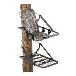 Guide Gear Extreme Deluxe Climbing Tree Stand for Hunting with Seat and Foot Platform, Deer Hunting Accessories