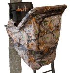 MUDDY The Skybox Deluxe 20 Foot 1 Person Deer Hunting Ladderstand, Climbing Tree Stand with Blind Kit, Adjustable Shooting Rail and Flex-Tek Seat