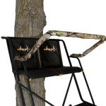 MUDDY The Skybox Deluxe 20 Foot 1 Person Deer Hunting Ladderstand, Climbing Tree Stand with Blind Kit, Adjustable Shooting Rail and Flex-Tek Seat