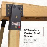 Elevators 4x4 Elevator Brackets, Double Angled Construction-Grade Steel, Ideal for Hunting Stands, Tree Houses, Decks, and More, 4-Pack