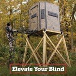 Elevators 4x4 Elevator Brackets, Double Angled Construction-Grade Steel, Ideal for Hunting Stands, Tree Houses, Decks, and More, 4-Pack