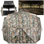 Lenotos 5-Sided Portable Hunting Blind for 3-4 People