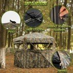 Lenotos 5-Sided Portable Hunting Blind for 3-4 People