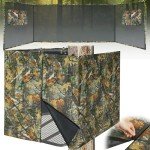 See-Through Camouflage Tree Stand Blind for Two