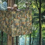 See-Through Camouflage Tree Stand Blind for Two