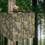 See-Through Camouflage Tree Stand Blind for Two
