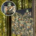See-Through Camouflage Tree Stand Blind for Two