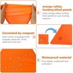 Blaze Orange Waterproof Hunting Safety Blind Panels