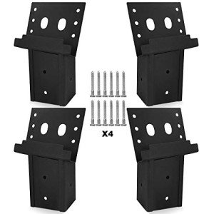 Heavy-Duty Metal Deer Blind Bracket Set - 4 Pack