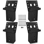 Heavy-Duty Metal Deer Blind Bracket Set - 4 Pack