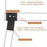 Heavy-Duty Metal Deer Blind Bracket Set - 4 Pack