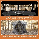 GearOZ Portable See-Through Hunting Blind for 2-3