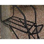 Muddy Deer Hunting Climbing Adjustable Quiet Heavy-Duty Huntsman Deluxe 17 ft 1-Person Ladder Tree Stand, Black