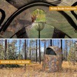 Lightweight Portable Hunting Chair with One-Way Camouflage