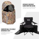 Lightweight Portable Hunting Chair with One-Way Camouflage