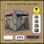 YOLENY Portable 360° Hunting Blind for 2-3 People