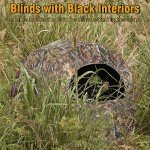 MOFEEZ Hunting Blind, 270°View with Silent Zipper Windows 1-2 Pereson Ground Deer Blind Pop Up Tent with Portable Bag and Tent Stakes (Camo, 60 "Lx60 Wx64 H) Single Blind