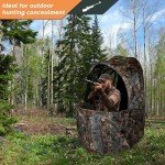 FUNHORUN Portable See-Through Deer Hunting Blind Chair