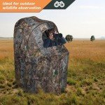 FUNHORUN Portable See-Through Deer Hunting Blind Chair