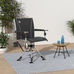 360° Silent Swivel Hunting Chair with Armrests