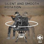 360° Silent Swivel Hunting Chair with Armrests