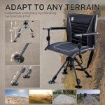 360° Silent Swivel Hunting Chair with Armrests