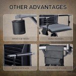 360° Silent Swivel Hunting Chair with Armrests
