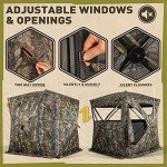 Lenotos 270° See-Through Hunting Blind with Chair