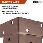 Iron Forge 4x4 Deer Stand Brackets - 4 Pack