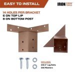 Iron Forge 4x4 Deer Stand Brackets - 4 Pack