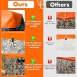 Blaze Orange Hunting Blind Cap with Safety Panels