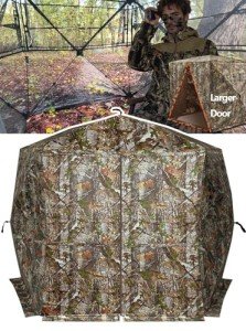 Portable See-Through Hunting Blind for 2-3 People