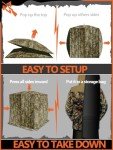 Portable See-Through Hunting Blind for 2-3 People