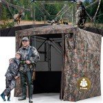 HUNTSEN 3-4 Person Portable Hunting Blind Tent