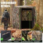 HUNTSEN 3-4 Person Portable Hunting Blind Tent