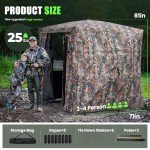 HUNTSEN 3-4 Person Portable Hunting Blind Tent