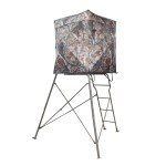 VENATIC 6' Tripod Hunting Tower Blind, 2 Person Hunting Stand with 4' x 4' Platform for Deer Hunting, Antelope and Elk