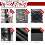ShedOFF Portable 1-3 Person Hunting Blind with Chair