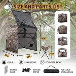 360-Degree See-Through Ground Blind for Hunting