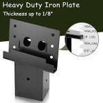 TFMUZERT Elevator Bracket, Deer Stand Brackets 4x4, Deer Blind Bracket with Powder Coating, Outdoor Angle Bracket for Hunting Box Blind, Elevated Platform, Tree Stand, Shooting Shack, Pergolas, 4 PCS