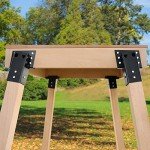 TFMUZERT Elevator Bracket, Deer Stand Brackets 4x4, Deer Blind Bracket with Powder Coating, Outdoor Angle Bracket for Hunting Box Blind, Elevated Platform, Tree Stand, Shooting Shack, Pergolas, 4 PCS