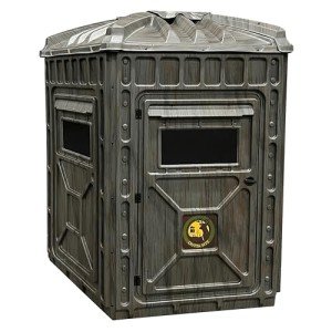 Outta Site Thicket 5-Sided Arctic Hunting Blind – 2-3 Persons Hard-Sided Ground Blind for Deer, Turkey Hunting – Oak